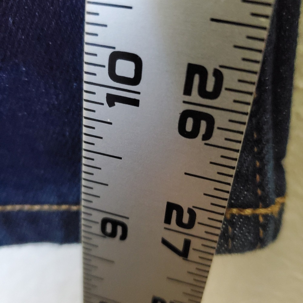 Old Navy Wow Boot-Cut Jeans Womens 16 Short Dark Wash Mid-Rise Denim Blue - Picture 8 of 11
